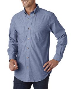 Backpacker BP7004T Men's Tall Yarn-Dyed Chambray Woven