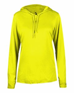 Badger Sport 4165 B Core L/S Women's Hood Tee