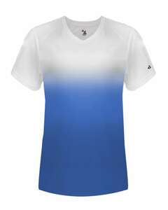 Badger Sport 4207 Ombre Women's V Neck Tee