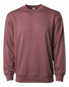 Independent Trading Co. SS1000C Icon Unisex Lightweight Loopback Terry Crewneck Sweatshirt