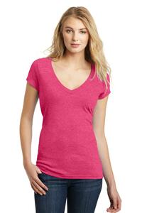 District DT6502 Juniors Very Important Tee ® Deep V-Neck