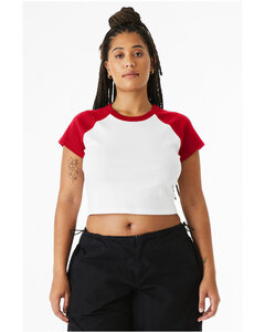Bella + Canvas 1201 Ladies' Micro Ribbed Raglan Baby Tee