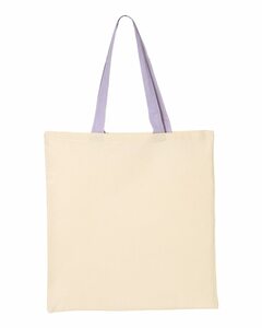 Q-Tees QTB6000 Economical Tote with Contrast-Color Handles