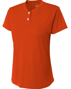 A4 NG3143 Girl's Tek 2-Button Henley Shirt