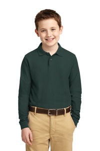 Port Authority Y500LS Youth Long Sleeve Silk Touch™ Polo