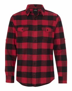 Burnside B8210 Men's Plaid Flannel Shirt