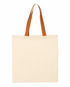 Q-Tees QTB6000 Economical Tote with Contrast-Color Handles