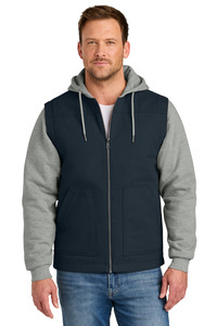 CornerStone CSJ42 Duck Fleece Full-Zip Hooded Jacket