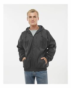 Burnside 9728 Men's Nylon Hooded Coaches Jacket