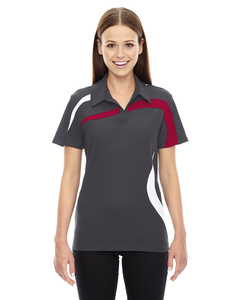 North End 78645 Ladies' Impact Performance Polyester Piqué Colorblock Polo