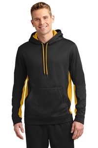 Sport-Tek ST235 Sport-Wick ® Fleece Colorblock Hooded Pullover