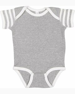 Rabbit Skins 4400 Infant Short Sleeve Baby Rib Bodysuit