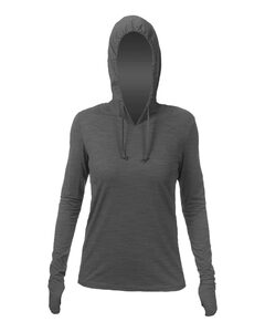 Anetik WSBRZH0 Women's Breeze Tech Hooded Long Sleeve T-Shirt