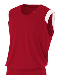 A4 NB2340 Youth Moisture Management V Neck Muscle Shirt