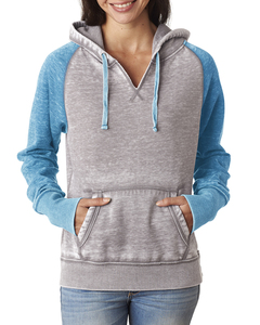 J America JA8926 Ladies' Zen Contrast Pullover Hood