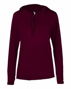 Badger Sport 4165 B Core L/S Women's Hood Tee