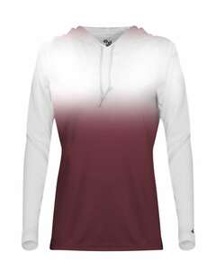 Badger Sport 4208 Ombre Hood Women's Tee