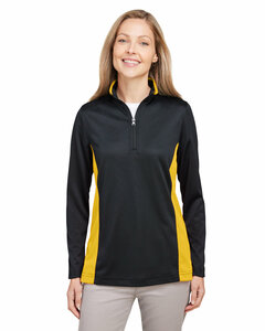 Harriton M786W Ladies' Flash Snag Protection Plus IL Colorblock Quarter-Zip