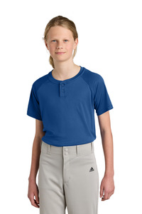 Sport-Tek YST359 Youth PosiCharge ® Competitor ™ 2-Button Henley