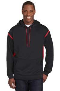 Sport-Tek TST246 Tall Tech Fleece Colorblock Hooded Sweatshirt