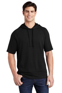 Sport-Tek ST297 PosiCharge ® Tri-Blend Wicking Fleece Short Sleeve Hooded Pullover