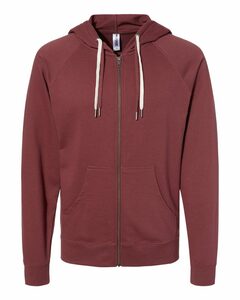 Independent Trading Co. SS1000Z Icon Unisex Lightweight Loopback Terry Full-Zip Hooded Sweatshirt