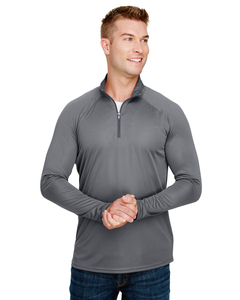 A4 N4268 Adult Daily Polyester 1/4 Zip