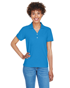Devon & Jones D100W Ladies' Pima Piqué Y-Collar Polo