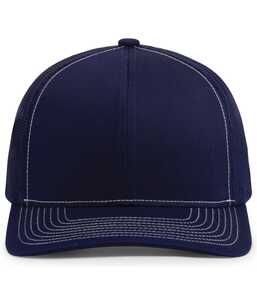 Pacific Headwear PH104S Contrast Stitch Trucker Snapback
