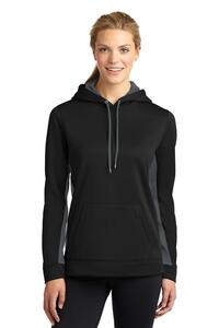 Sport-Tek LST235 Ladies Sport-Wick ® Fleece Colorblock Hooded Pullover