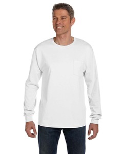Hanes 5596 Men's 6.1 oz. Authentic-T ® Long-Sleeve Pocket T-Shirt
