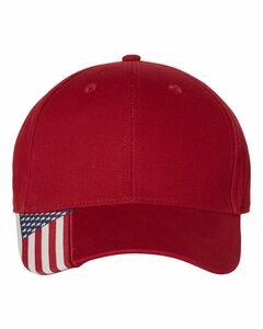 Outdoor Cap USA-300 Outdoor Cap Twill Hat with Flag Visor