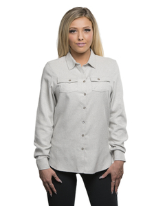 Burnside B5200 Ladies' Solid Flannel Shirt