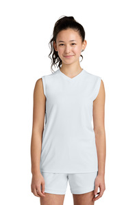 Sport-Tek YST441 Youth Club Sleeveless V-Neck