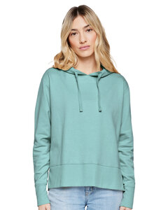 LAT 3536 Ladies' Vintage Wash Fleece Hooded Sweatshirt