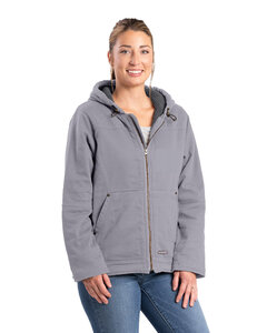 Berne WHJ48 Ladies' Sherpa-Lined Twill Hooded Jacket