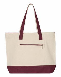Q-Tees Q1300 19L Zippered Tote
