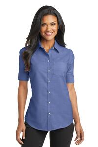 Port Authority L659 Ladies Short Sleeve SuperPro ™ Oxford Shirt