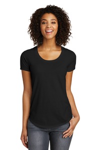 District DT6401 Women's Fitted Very Important Tee ® Scoop Neck
