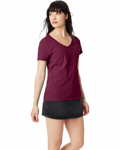 Hanes S04V Ladies' Perfect-T V-Neck T-Shirt