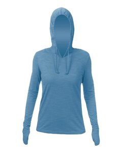 Anetik WSBRZH0 Women's Breeze Tech Hooded Long Sleeve T-Shirt