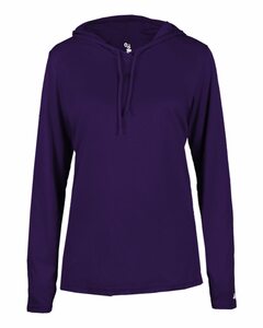 Badger Sport 4165 B Core L/S Women's Hood Tee