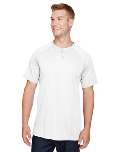 Augusta Sportswear AG1565 Attain Wicking Two-Button Baseball Jersey