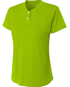 A4 NW3143 Ladies' Tek 2-Button Henley Shirt