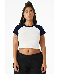 Bella + Canvas 1201 Ladies' Micro Ribbed Raglan Baby Tee