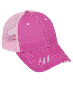 Mega Cap MC6990 Herringbone Trucker Cap