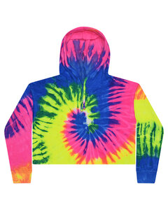 Tie-Dye CD8333 Ladies' Cropped Hooded Sweatshirt