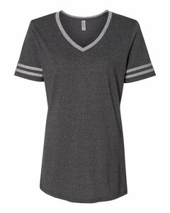 Jerzees 602WVR Ladies' 4.5 oz. TRI-BLEND Varsity V-Neck T-Shirt