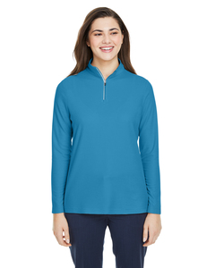 CORE365 CE405W Ladies' Fusion ChromaSoft™ Pique Quarter-Zip