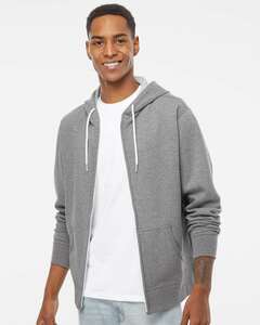 Independent Trading Co. AFX90UNZ Unisex Lightweight Full-Zip Hooded Sweatshirt